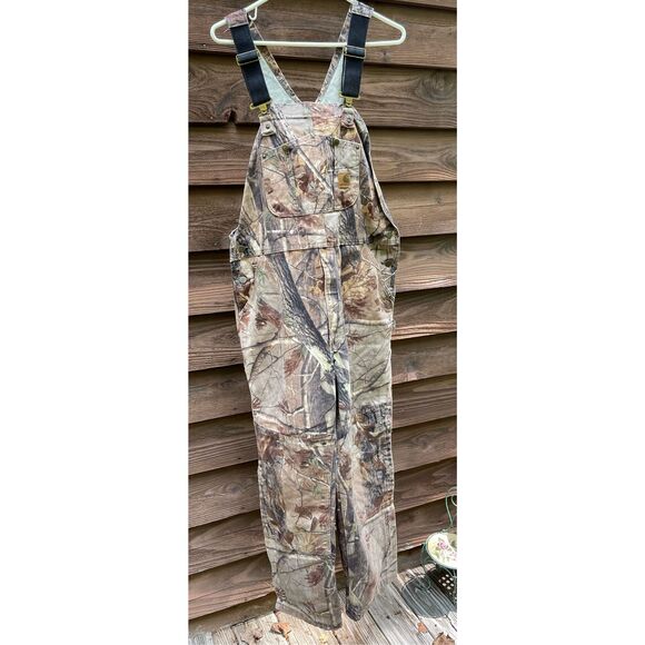 CARHARTT Realtree AP Camouflage Hunting Overalls double knee 40x30 - Picture 5 of 12